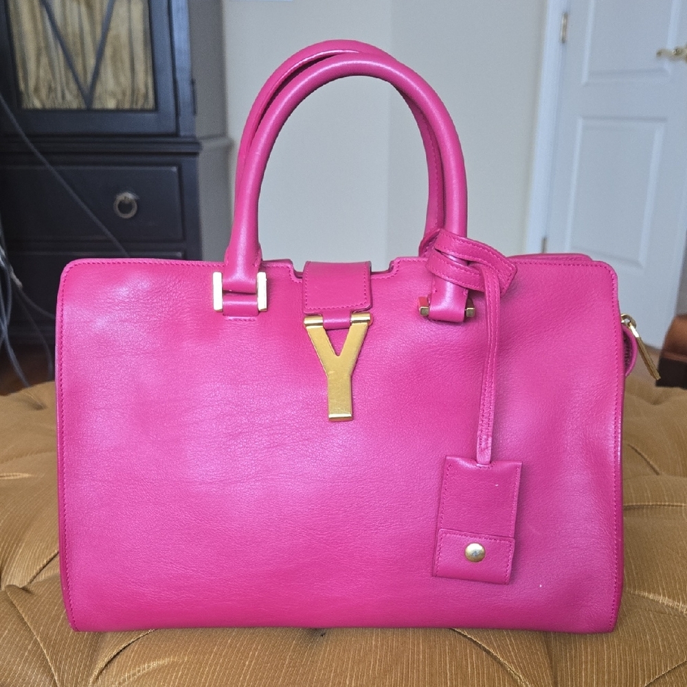 SAINT LAURENT Pink Leather Handbag